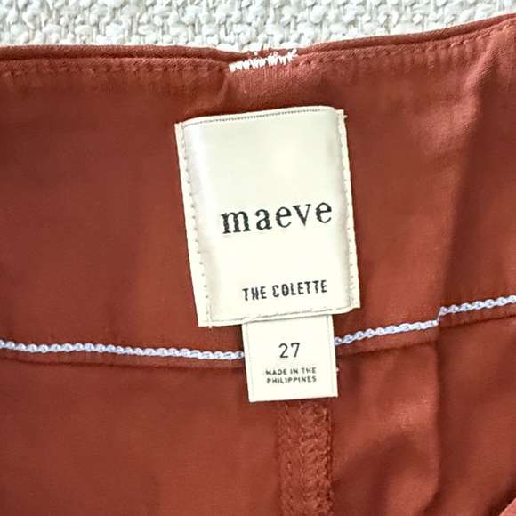 Maeve Rust Cropped Pants - Picture 4 of 4